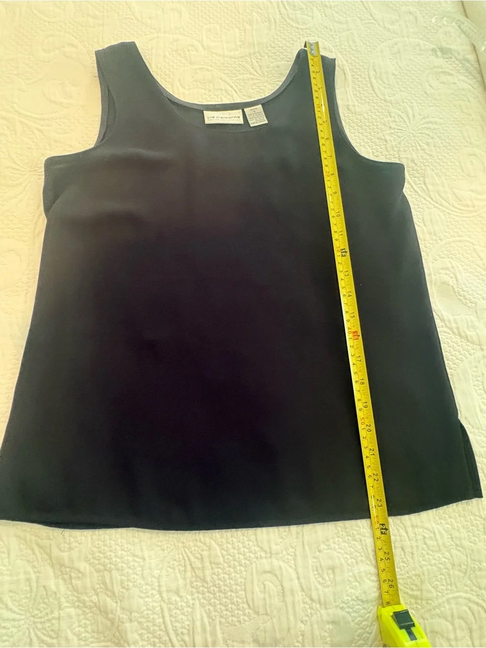 Liz Claiborne Black Scoop Neck Tank